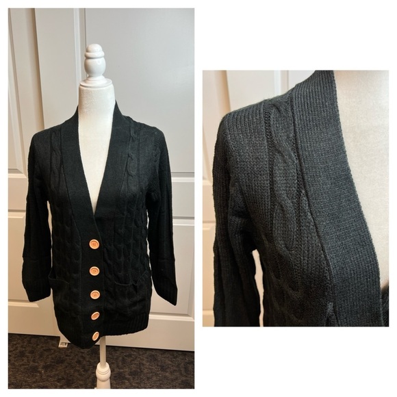Black Cardigan - Picture 2 of 3